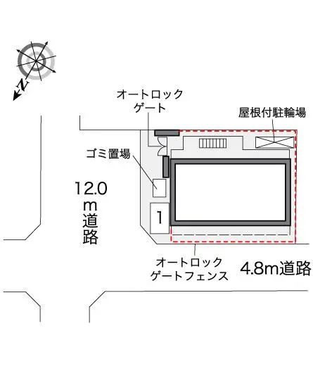 ★手数料０円★摂津市正雀本町　月極駐車場（LP）